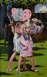Ascot Beauties by Sherree Valentine Daines - Original Painting on Board sized 9x14 inches. Available from Whitewall Galleries