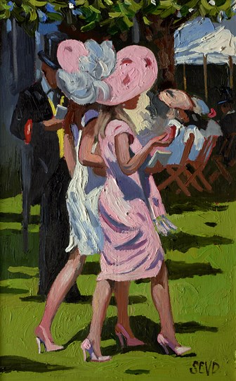 Ascot Beauties by Sherree Valentine Daines - Original Painting on Board